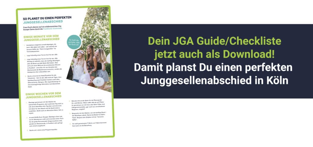 JGA Guide Checkliste für die Stadt Köln